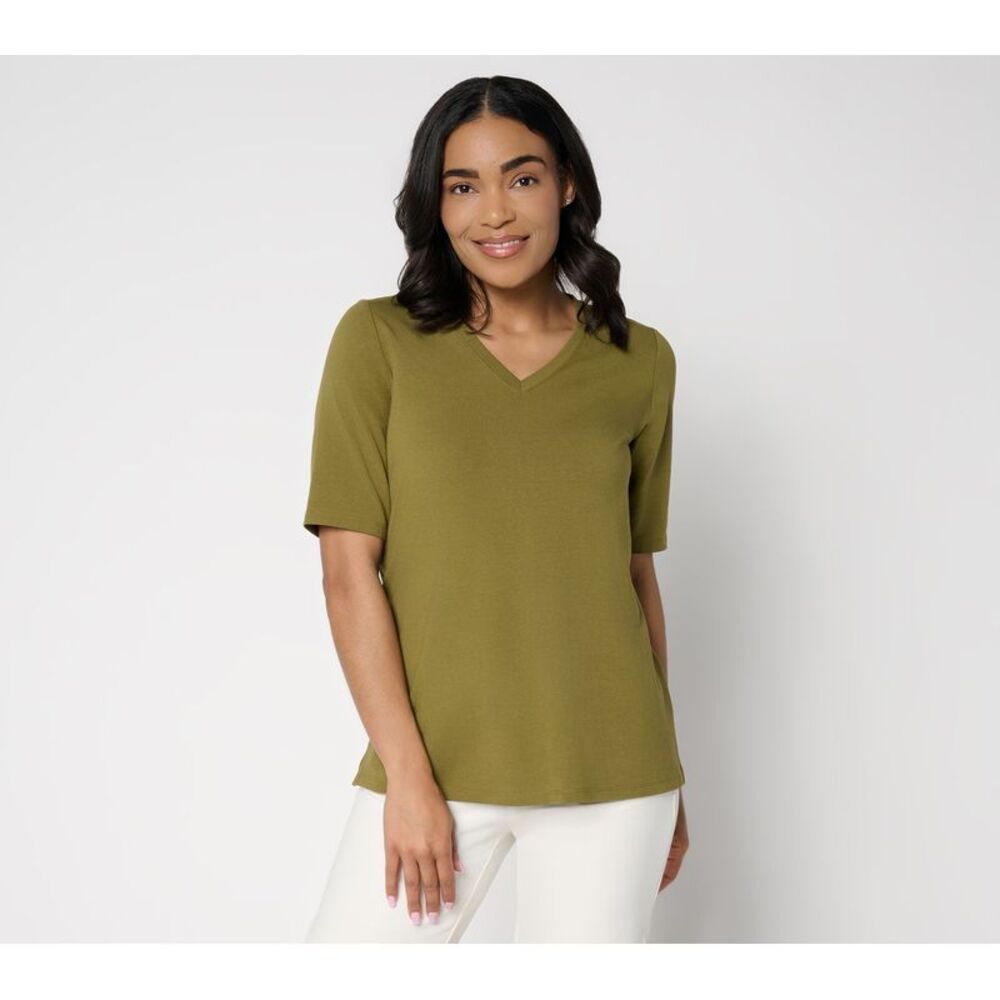 Belle by Kim Gravel Women's Top Sz M Make Your Selection: Beach Green A724215